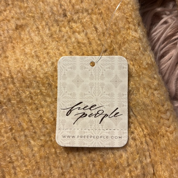 NWT Free People Bradley Pullover Sweater in Camel Heather - Picture 9 of 13